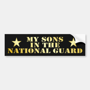 My Sons In The National Guard Bumper Sticker