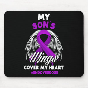 My Son's Wings Cover My Heart End Overdose Mouse Mat