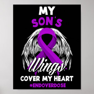 My Son's Wings Cover My Heart End Overdose Poster