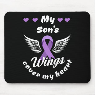 My Son's Wings Cover My Heart Overdose Awareness Mouse Mat
