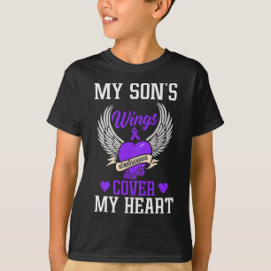 My Son's Wings Cover My Heart - Overdose Awareness T-Shirt