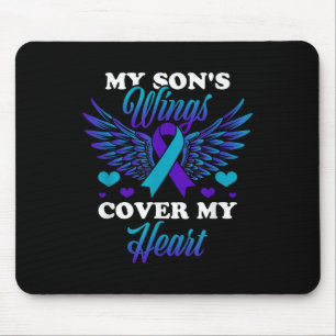 My Sons Wings Cover My Heart Suicide Prevention Aw Mouse Mat