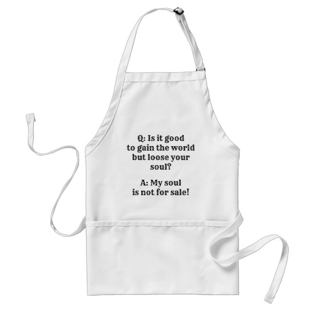 My Soul adult apron (Front)
