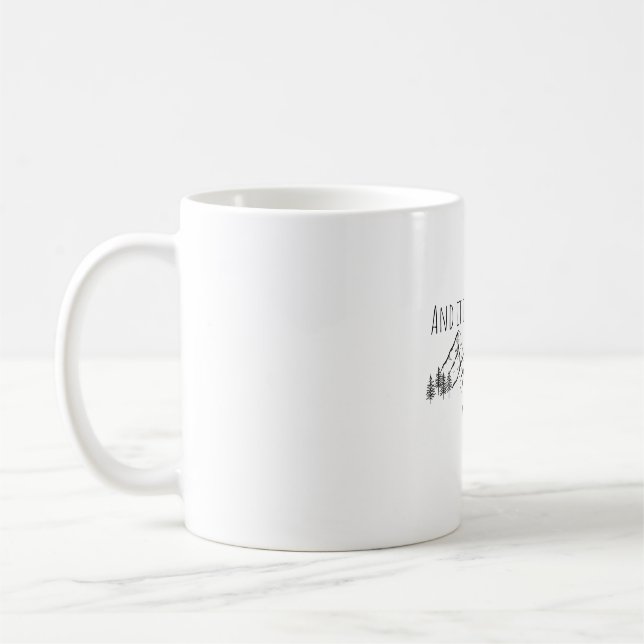 My soul is free in the outdoors coffee mug (Left)