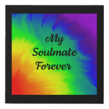 My Soulmate Forever Rainbow Love Wall Art