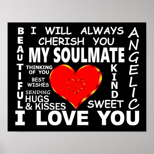 My Soulmate I Love You Poster (Front)