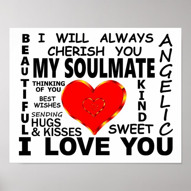 My Soulmate I Love You Poster (Front)