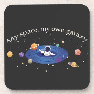 My Space, My Own Galaxy Coaster