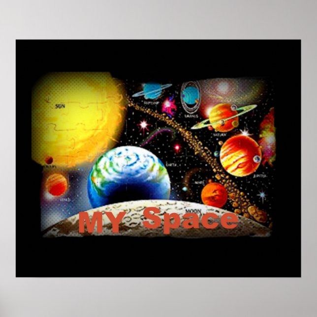 my space puzzled poster (Front)
