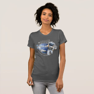 My spacewalk Journey (Dark mode) Women Slim fit T-Shirt