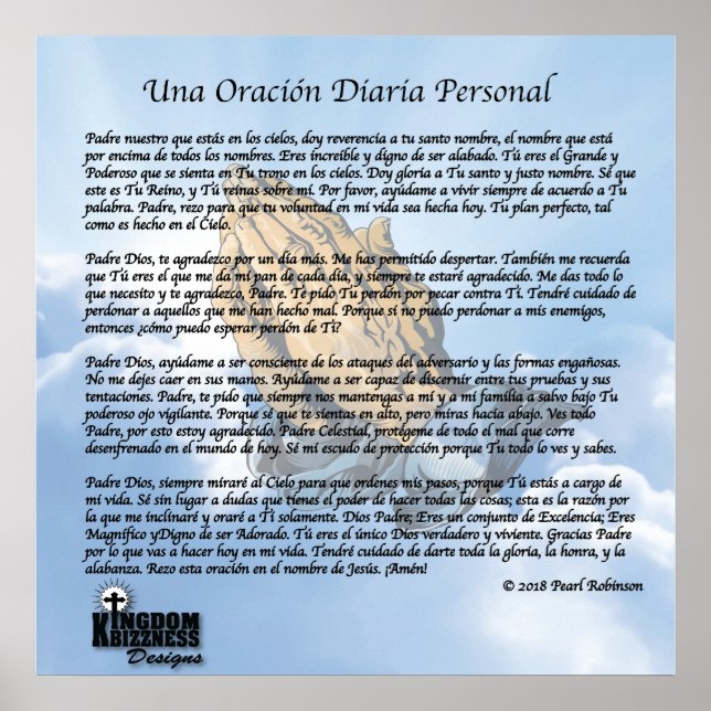 My Spanish Daily Prayer Collection poster 16x24 (Front)