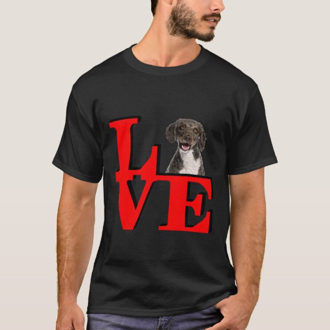 My Spanish Water Spaniel Love Park T-Shirt (Front)