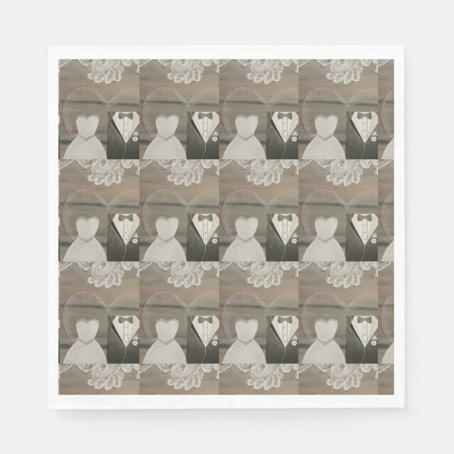 My Special Wedding Day Paper Napkins (Front)