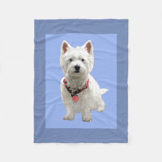 MY SPECIAL WESTIE FLEECE BLANKET (Front)