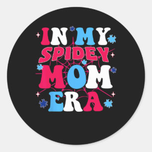 My Spidey Mom Mothers Day  Classic Round Sticker