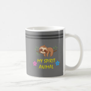 My Spirit Animal Cute Sleeping Sloth Coffee Mug