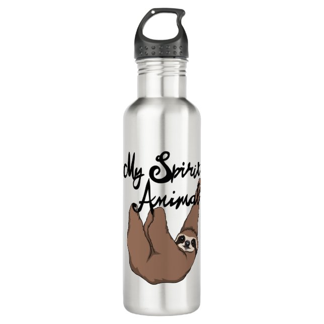 My Spirit Animal Cute Sloth 710 Ml Water Bottle (Front)