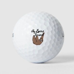 My Spirit Animal Cute Sloth Golf Balls