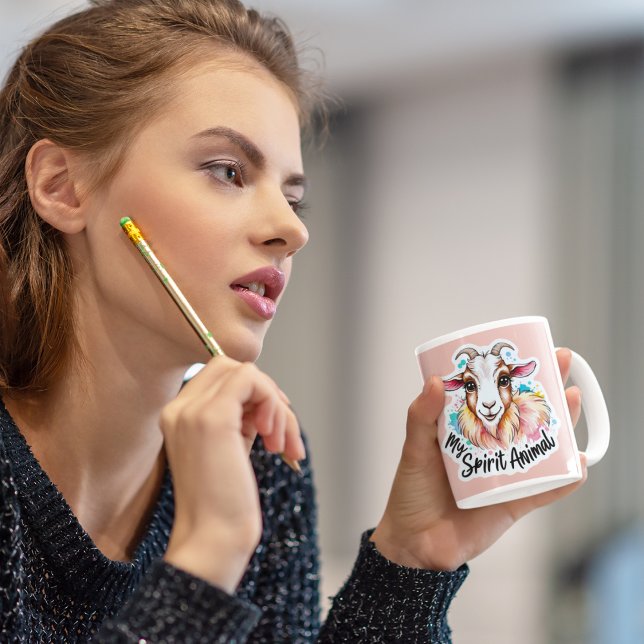 My Spirit Animal Goat Mug (This adorable, "my spirit animal" goat mug would make a great gift for someone special! )