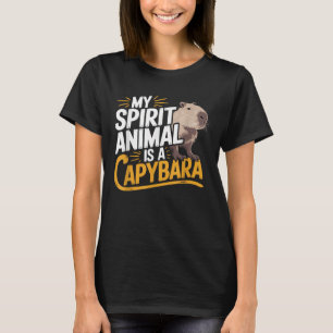 My Spirit Animal Is a Capybara Cute & Funny Animal T-Shirt