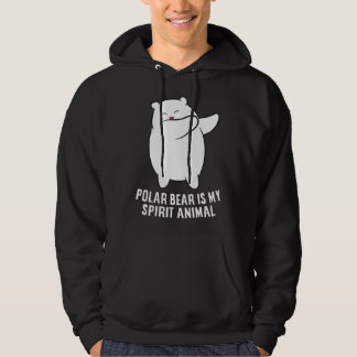 My Spirit Animal Is A Polar Bear | Cute Polar Bear Hoodie