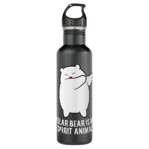 My Spirit Animal Is A Polar Bear Cute Polar Bear L 710 Ml Water Bottle