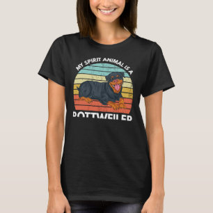 My Spirit Animal Is A Rottweiler Rottie Dog Mom T-Shirt