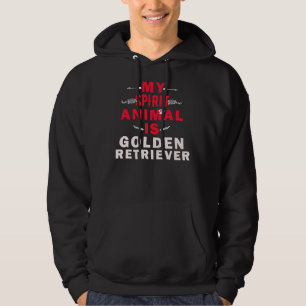 My Spirit Animal Is Golden Retriever Hoodie