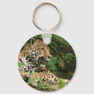 My spirit animal jaguar key ring