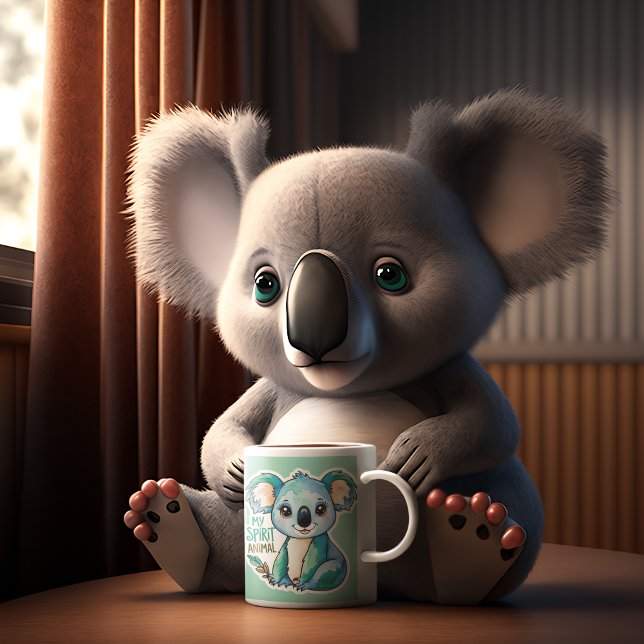 My Spirit Animal Koala Mug (This cute, "My Spirit Animal" koala mug would make a great gift for the koala lover in your life! )