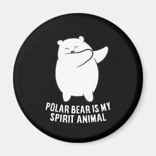 My Spirit Animal Polar Bear Cute Polar Bear Lover Magnet