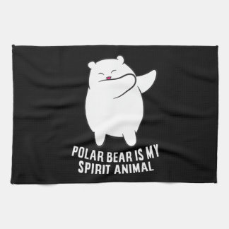 My Spirit Animal  Polar Bear Cute Polar Bear Lover Tea Towel