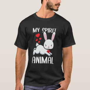 My Spirit Animal Rabbit I Love You Heart Valentine T-Shirt