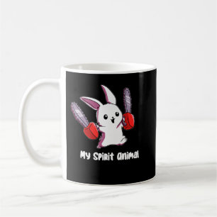 My Spirit Animal Rabbit with Chainsaw Design Spiri Coffee Mug
