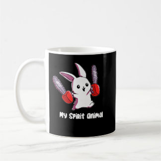 My Spirit Animal Rabbit with Chainsaw Design Spiri Coffee Mug