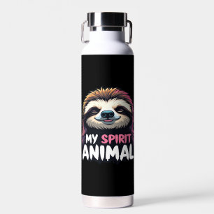 My Spirit Animal - Relaxed Lazy Sloth Design Water Bottle