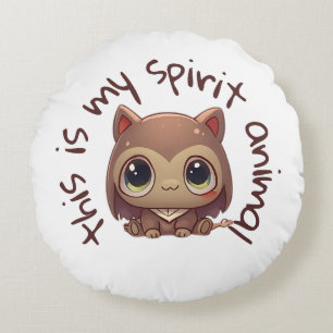 My spirit animal round cushion