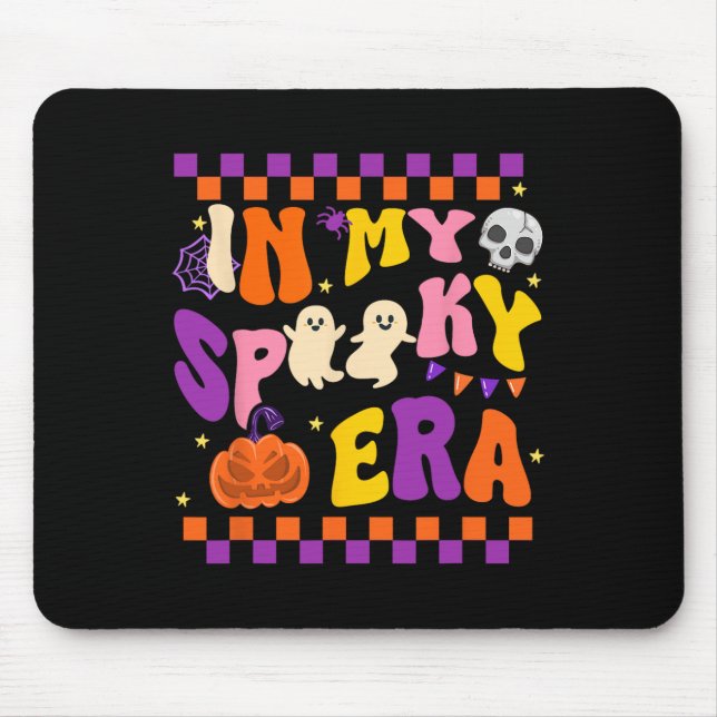 My Spooky Era Cute Ghost Funny Halloween  Mouse Mat (Front)