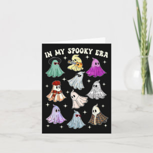 My Spooky Era Groovy Ghost Halloween Funny  Card