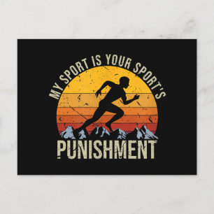 My Sport Is Your Sports Punishment Track Cross Cou Postcard