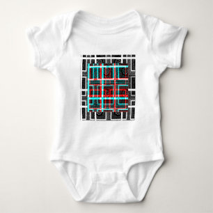 My Square Maze Design Baby Bodysuit