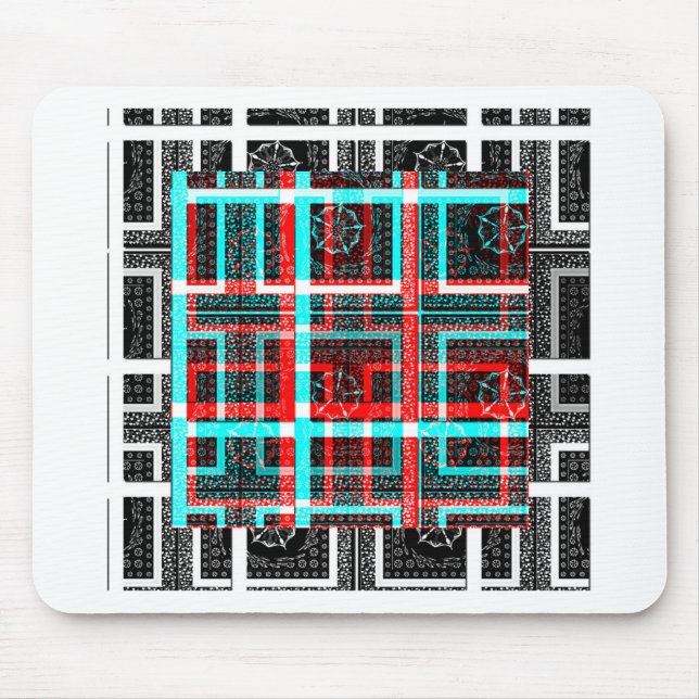 My Square Maze Design Mouse Mat (Front)
