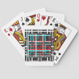 My Square Maze Design Playing Cards
