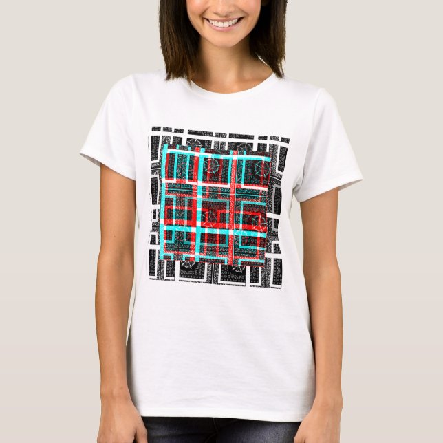 My Square Maze Design T-Shirt (Front)