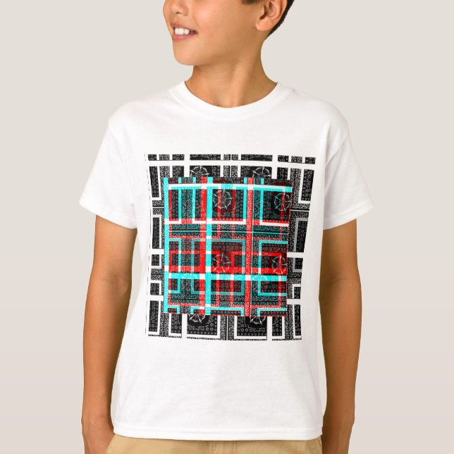 My Square Maze Design T-Shirt (Front)