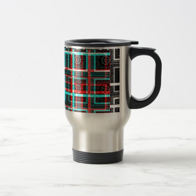 My Square Maze Design Travel Mug (Right)