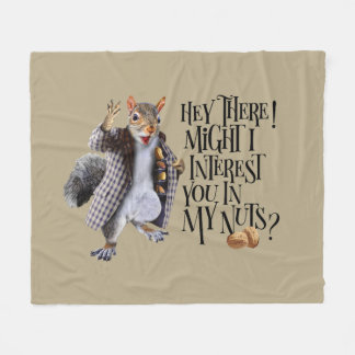 My Squirrel Nuts Fleece Blanket