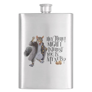 My Squirrel Nuts Hip Flask