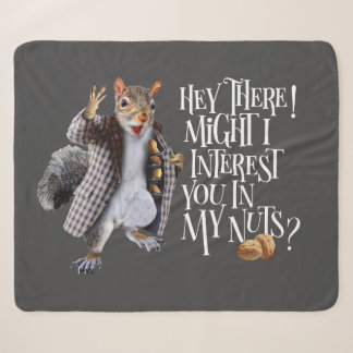 My Squirrel Nuts Sherpa Blanket