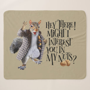 My Squirrel Nuts Sherpa Blanket